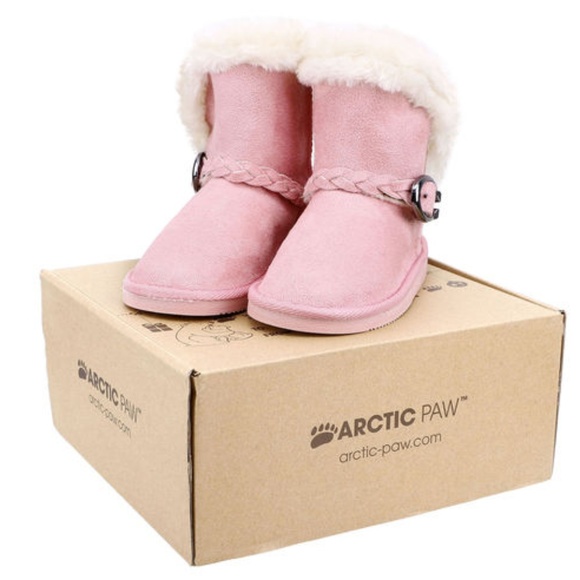Arctic Paw Girl's Pink Winter Boots For Children - Picture 2 of 7